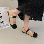 Damen Ballerinas mit elegantem Riemchen und modischer Perlenverzierung R&B