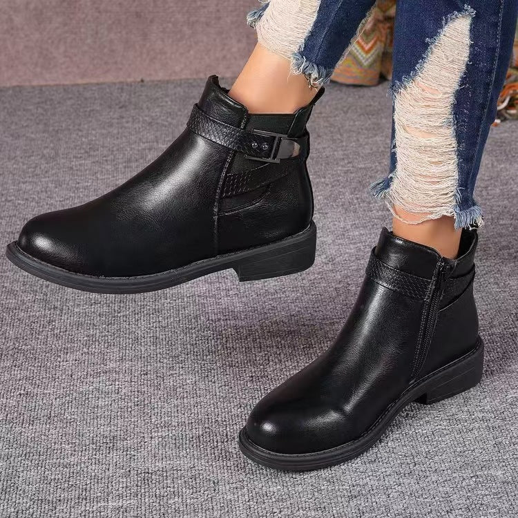 Damen modische Stiefeletten mit elegantem Reißverschluss und schickem Komfortdesign R&B