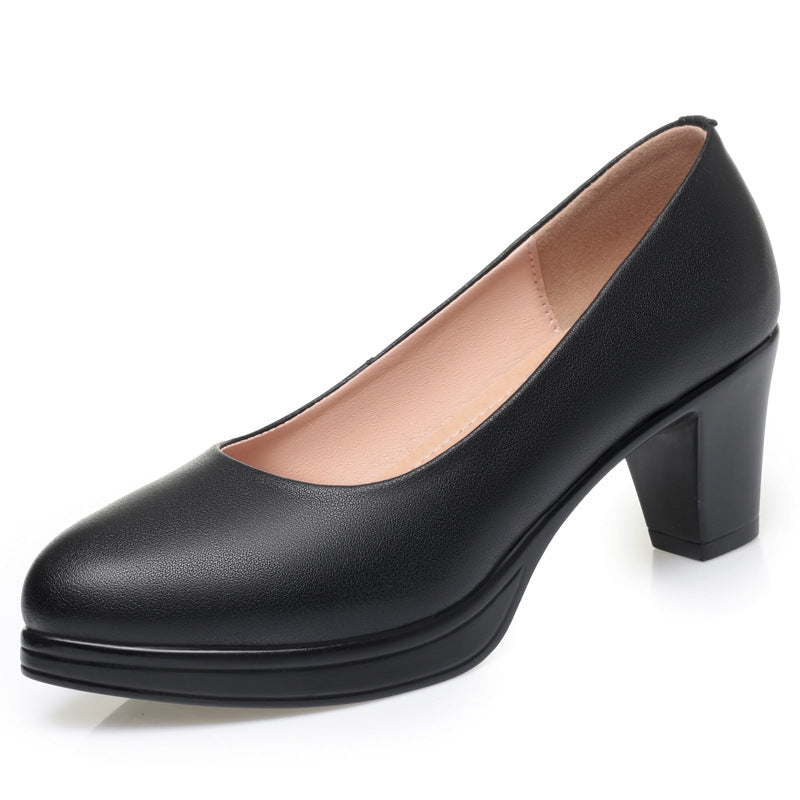 Damen elegante Pumps mit komfortablem Blockabsatz