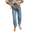Damen High-Waist Jeans im lässigen Urban-Style R&B