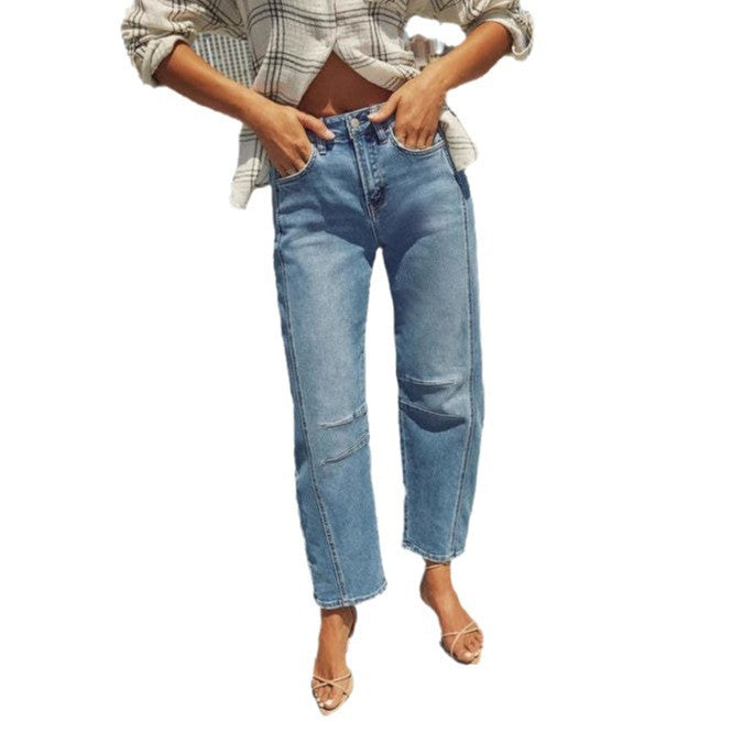 Damen High-Waist Jeans im lässigen Urban-Style R&B