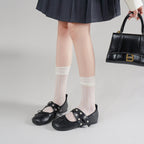Damen Ballerinas mit modischem Schnallen- und Schleifendetail R&B