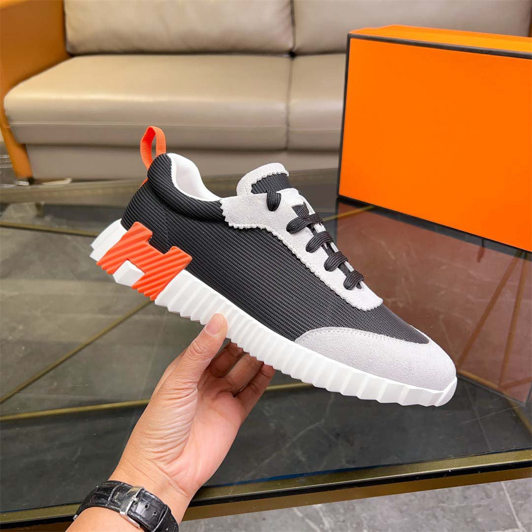 Damen Modische Sneakers mit atmungsaktiver Oberflächenstruktur und robustem Profil R&B