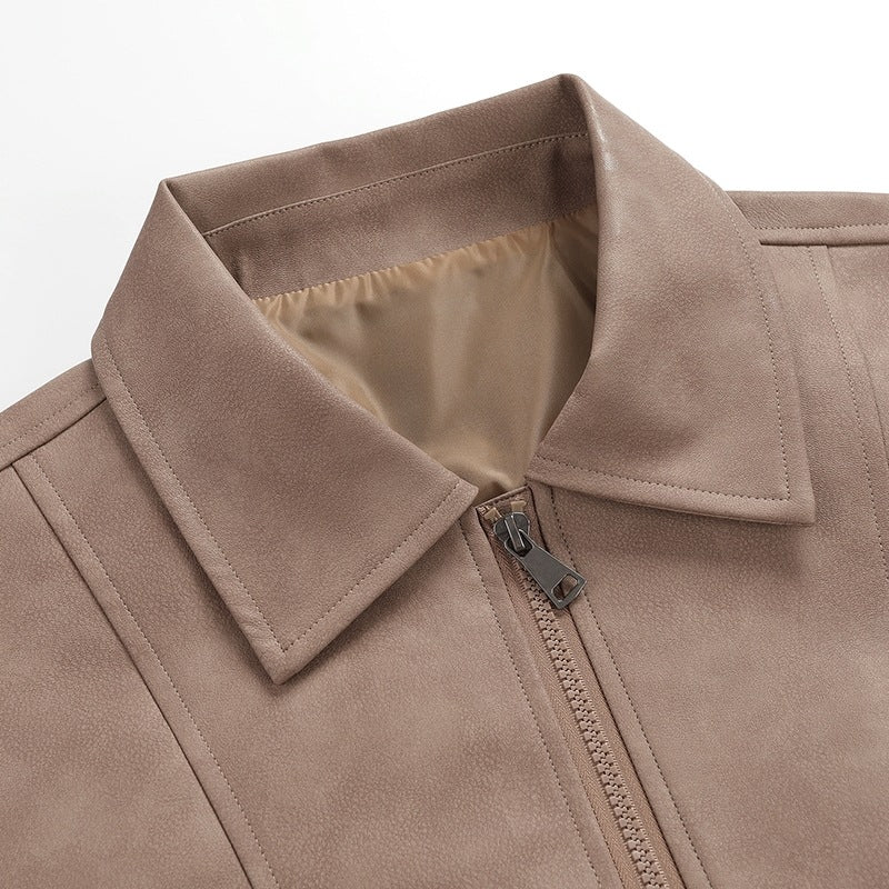 Herren Übergangsjacke im lässigen Vintage-Stil mit seitlichen Eingrifftaschen und elastischen Bündchen R&B