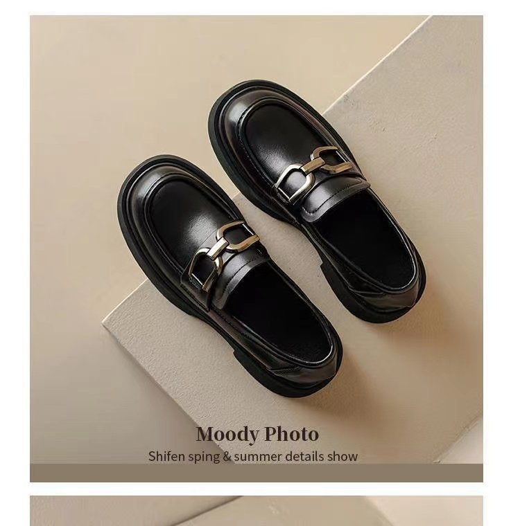 Damen elegante Mokassins mit modischem Schnallenverschluss R&B