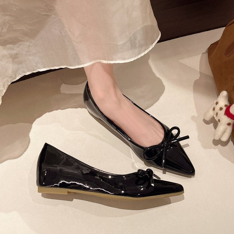 Damen Spitzenballerinas mit dekorativem Schleifenakzent R&B