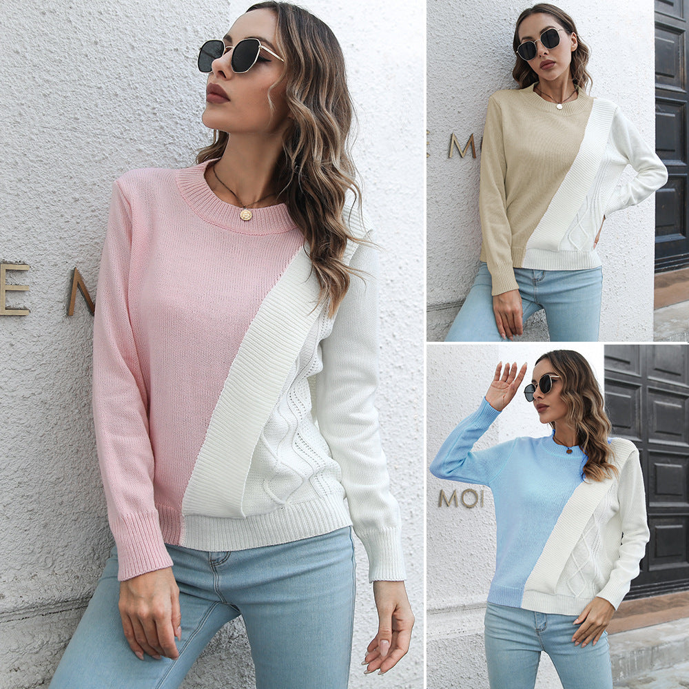 Damen modischer Pullover mit strukturiertem Design R&B