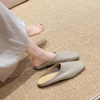 Damen elegante Mules aus hochwertigem Leder mit Komfortsohle