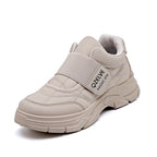 Damen Modische Sneakers mit seitlichem Klettverschluss und rutschfester Sohle R&B