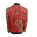 Damen trendiger Bomberjacke mit buntem Mandala-Muster R&B