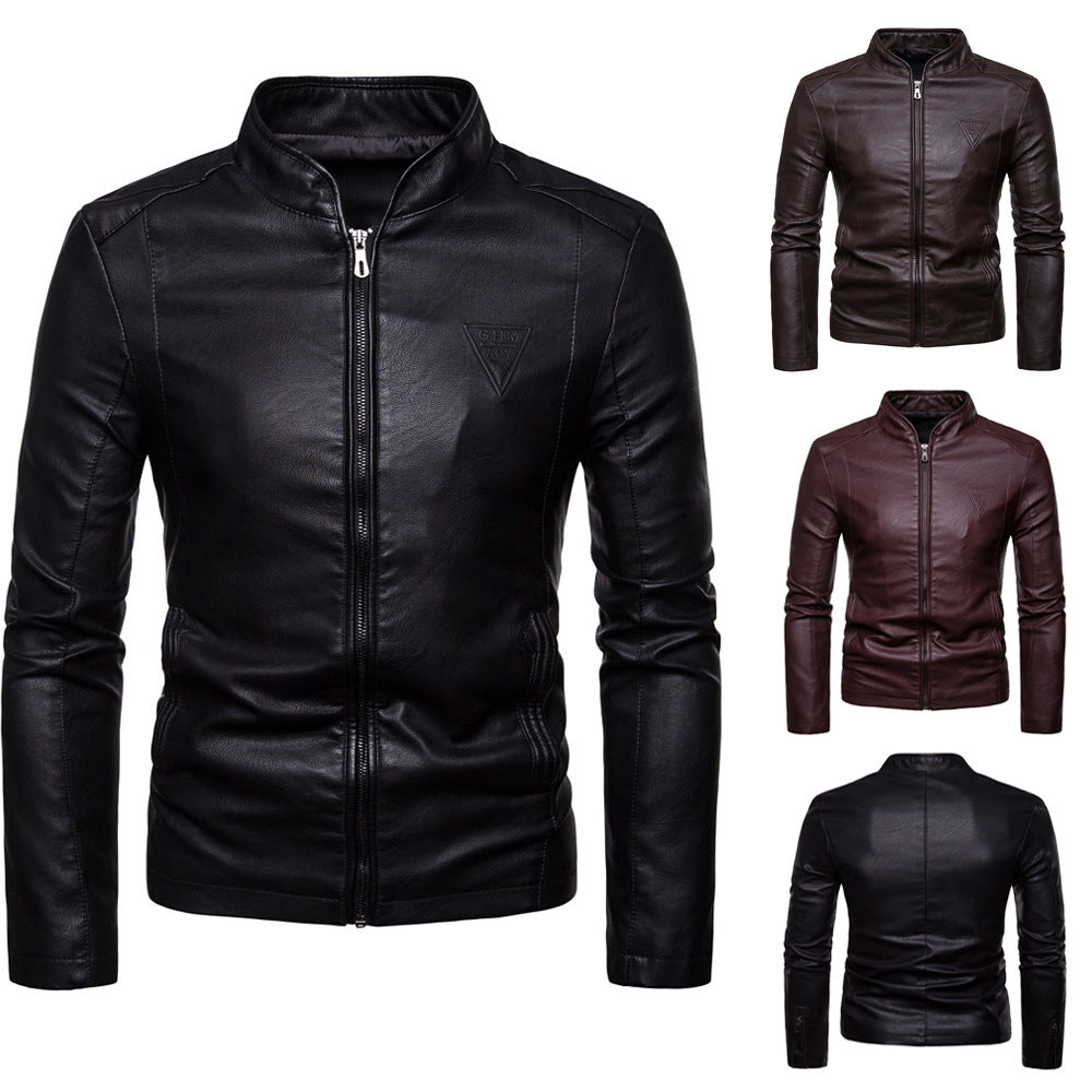 Herren Lederjacke modern geschnitten