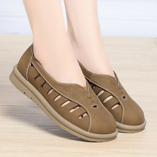 Damen Atmungsaktive Slip-On Ballerinas mit angenehm flexiblem Fußbett R&B