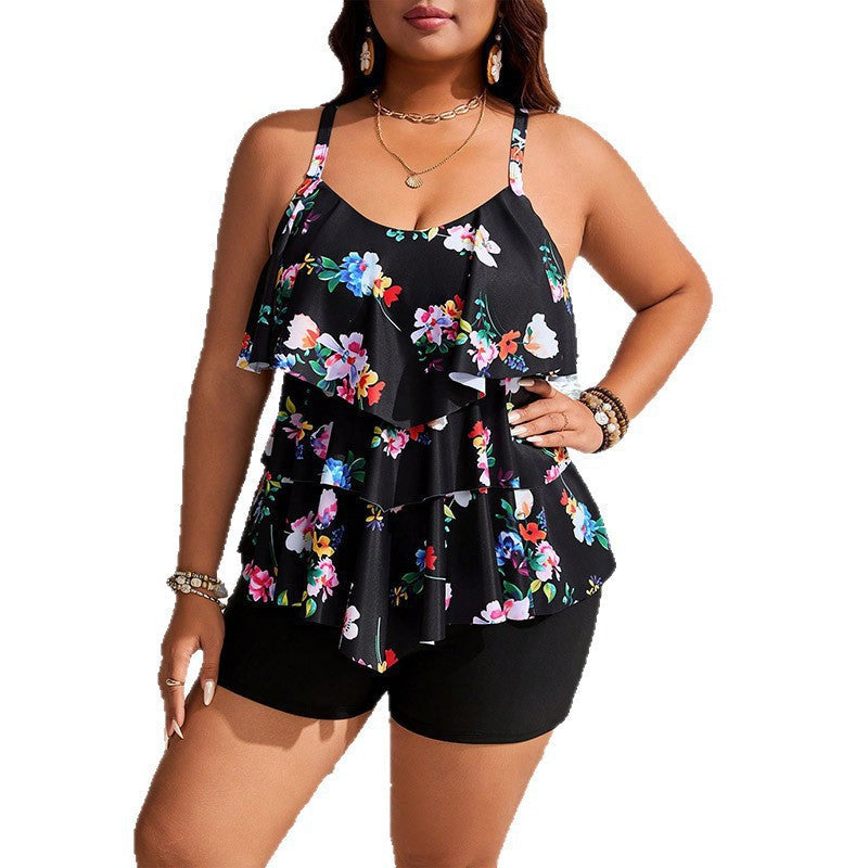 Damen Tankini mit trendigen Rüschendetails R&B