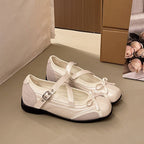 Damen Komfortable Ballerinas mit dekorativem Riemchen R&B