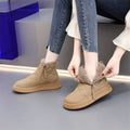 Damen Kuschelige Winterstiefel mit abnehmbarem Kunstfellkragen R&B
