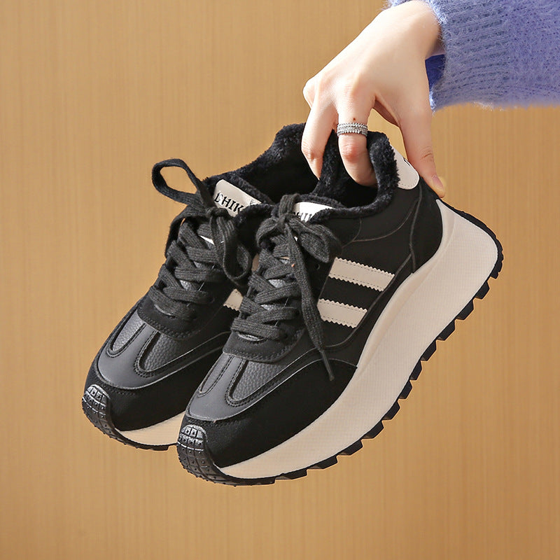 Damen Freizeit Sneakers mit kuscheligem Innenfutter und rutschfester Sohle R&B