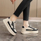 Damen Sportliche Plateau-Sneaker mit modischem Design und dämpfender Sohle R&B