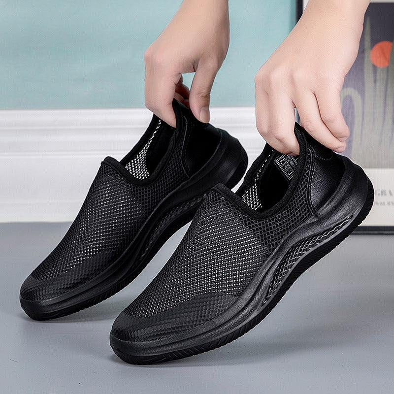 Damen Slip-On Freizeitschuhe mit atmungsaktivem Mesh-Obermaterial R&B