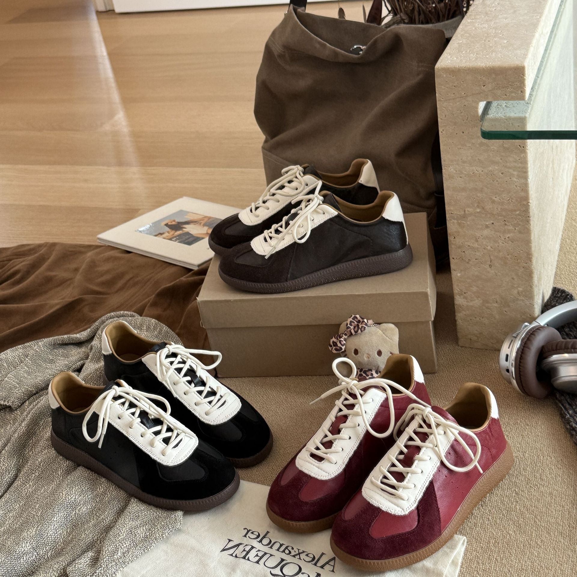 Damen Sportliche Sneakers aus hochwertigem Wildleder mit atmungsaktiven Einsätzen