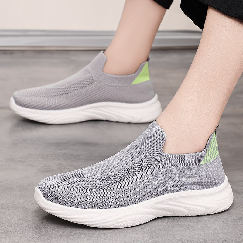 Damen Sportliche Slip-On Sneakers mit atmungsaktivem Mesh-Obermaterial R&B
