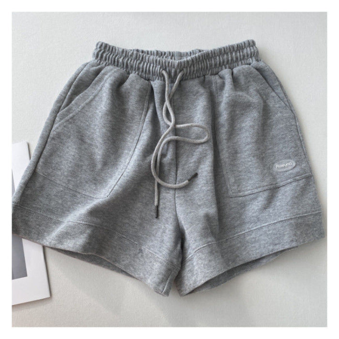 Damen lässige Jogging-Shorts mit elastischem Bund und praktischen Seitentaschen