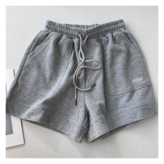 Damen lässige Jogging-Shorts mit elastischem Bund und praktischen Seitentaschen