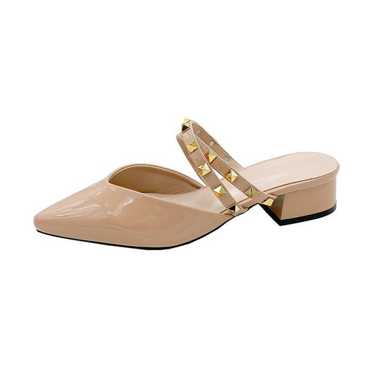Damen Slingback-Mules mit eleganten Schmuckdetails R&B