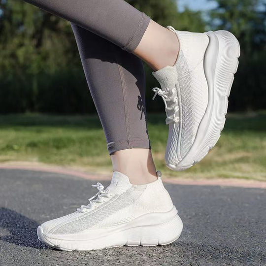 Damen bequeme und atmungsaktive Freizeitsneaker mit dämpfender Sohle R&B