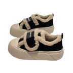 Damen Fleecegefütterte Sneakers mit sportlichem Design und rutschfester Sohle R&B