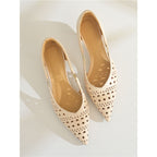 Damen spitze Slingback-Pumps mit dekorativer Perforierung R&B