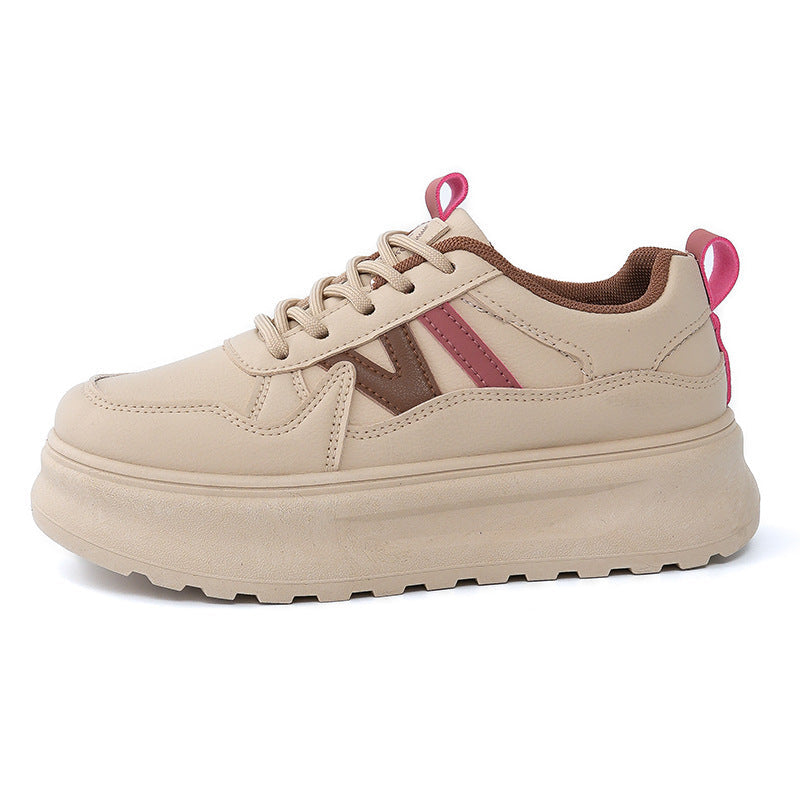 Damen sportliche Chunky Sneakers mit rutschfester Sohle und ergonomischer Dämpfung R&B