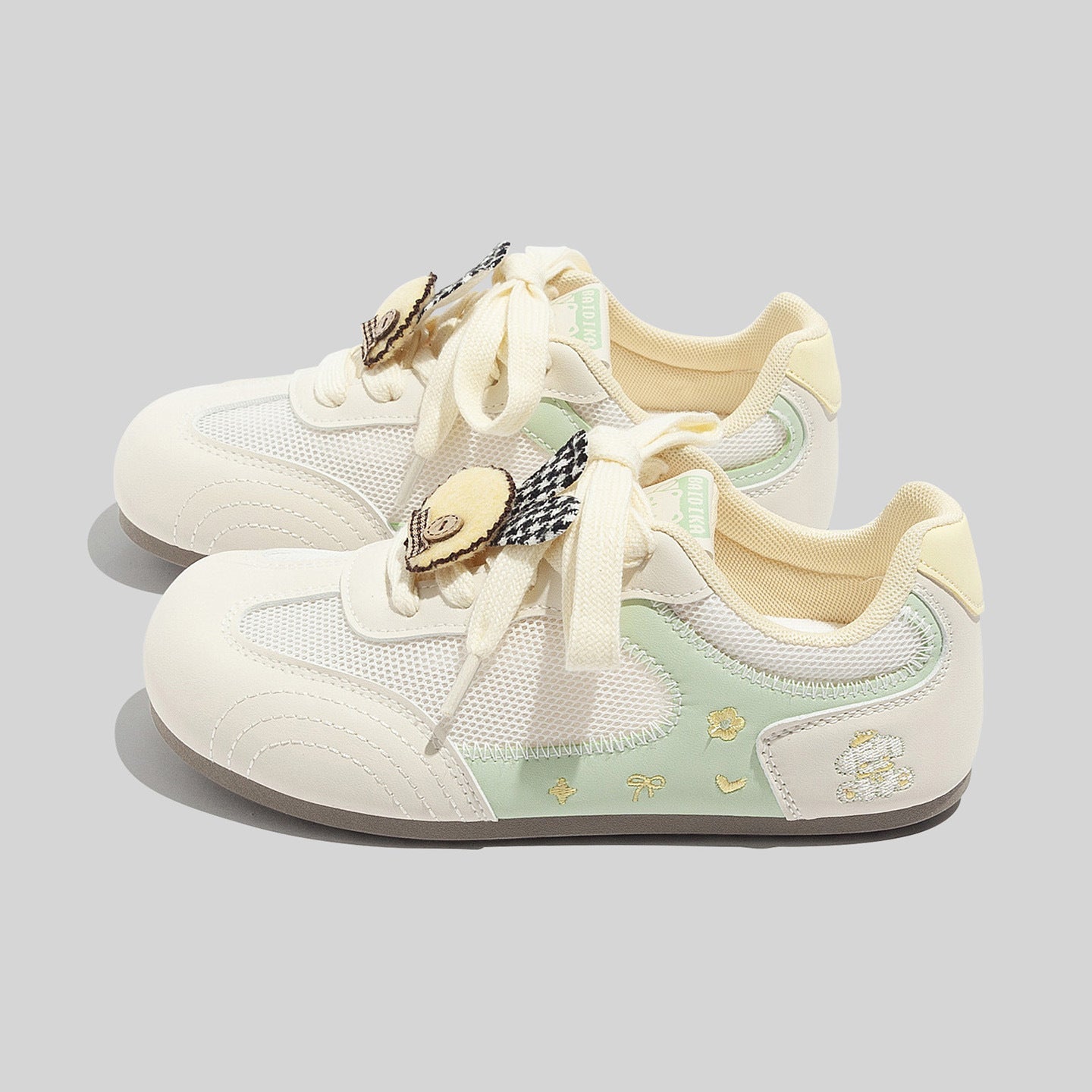 Damen Sportliche Sneakers mit verspieltem Tiermotiv und atmungsaktiver Mesh-Oberfläche
