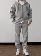 Herren bequeme Freizeitjacke mit passender Jogginghose