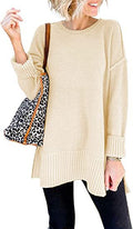 Damen Lässiger Pullover mit strukturierter Oberfläche und längerem Schnitt R&B