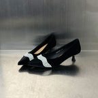 Damen elegante Pumps mit funkelnden Strassdetails R&B