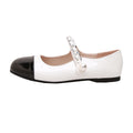 Damen Ballerinas mit modischem Kettenriemen und eleganter Schnalle