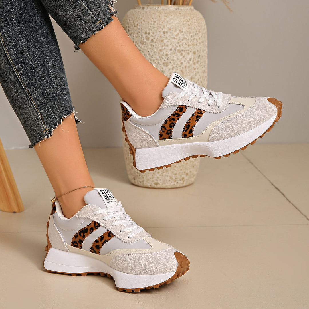Damen sportliche Sneaker im Retro-Design mit atmungsaktiven Materialien R&B