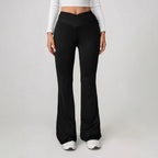 Damen Flared Leggings mit hohem Bund und sportlicher Passform R&B