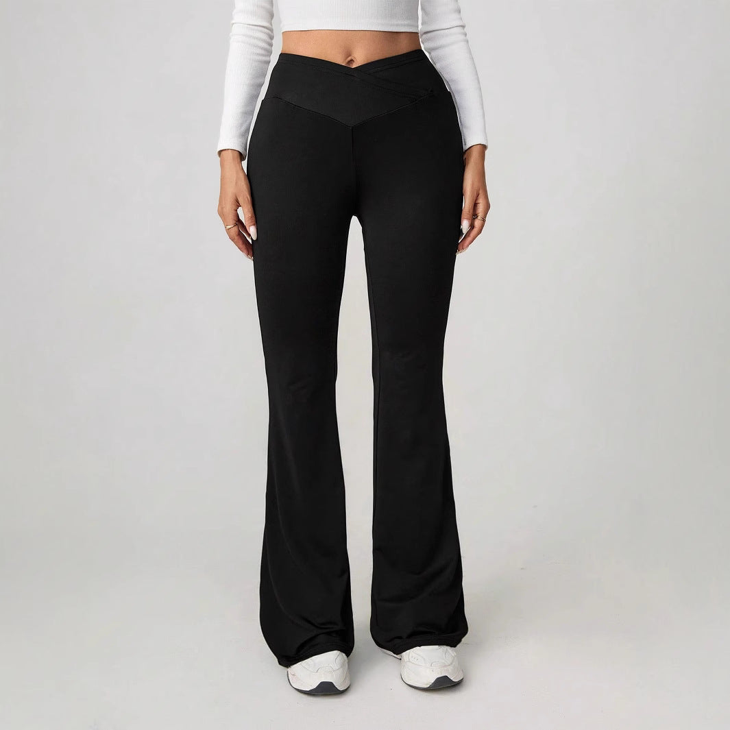 Damen Flared Leggings mit hohem Bund und sportlicher Passform R&B
