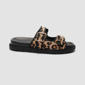 Damen Chunky Sandalen mit tierischem Muster und komfortablem Riemendesign R&B