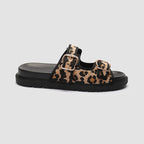 Damen Chunky Sandalen mit tierischem Muster und komfortablem Riemendesign R&B