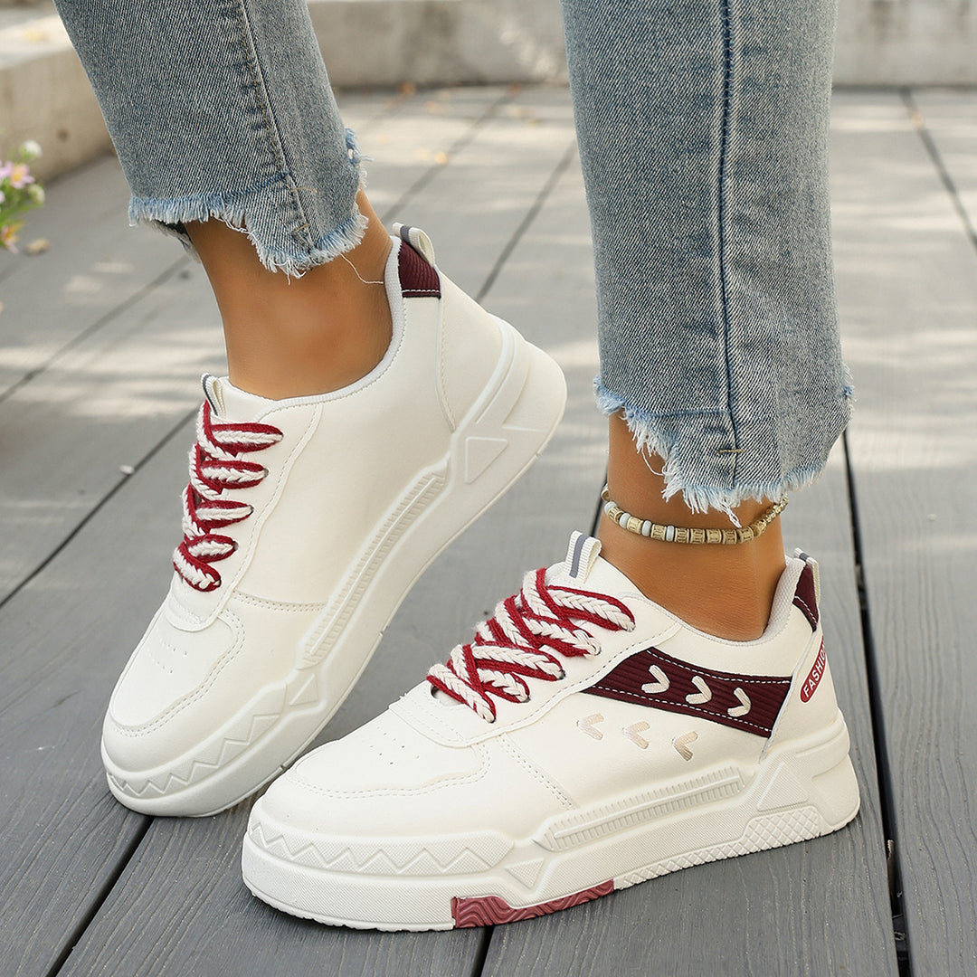 Damen Modische Sneaker mit atmungsaktiver Oberflächenstruktur und flexibler Sohle R&B