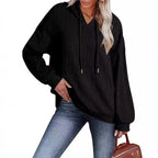 Damen Oversized Kapuzenpullover mit strukturiertem Design R&B