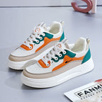 Damen Modische Sneakers mit erhöhtem Plateau und atmungsaktiver Sohle R&B