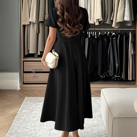 Damen Midikleid mit elegantem Schnitt und weiten Ärmeln R&B