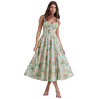 Damen Maxikleid mit romantischem Schnitt und raffinierten Rüschendetails R&B