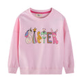 Mädchen Sweatshirt mit buntem Tier- und Motivdruck R&B