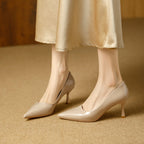 Damen elegante spitze Pumps mit komfortablem Absatz