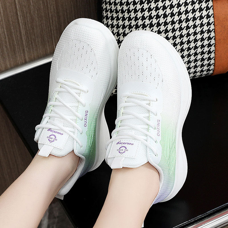 Damen Sportliche Sneakers mit atmungsaktiver Obermaterialstruktur und dämpfendem Laufprofil R&B