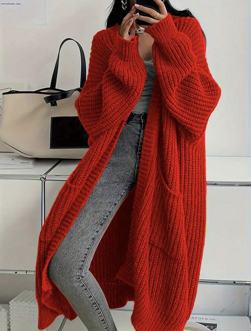 Damen Strickmantel im Oversized-Stil R&B